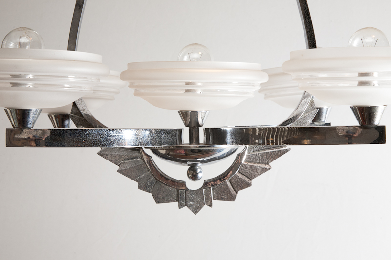 chrome hanging light